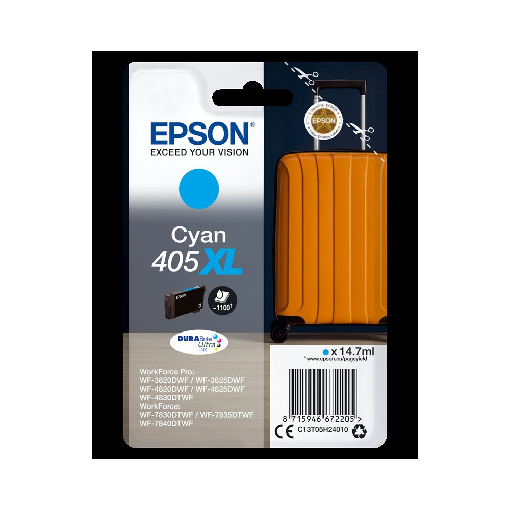 Epson 405 XL ciano Cartuccia d'inchiostro (C13T05H24010)