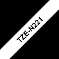 Brother TZe-N221 Nastro Nero su bianco