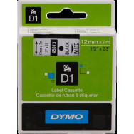 DYMO 45013 Nastro standard D1 autoadesivo Nastro Nero su bianco