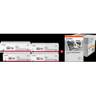 Canon 067h MCVP nero / ciano / magenta / giallo Value Pack (+ Prindo Universal Papier 2500 Blatt)