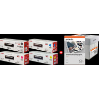 Canon 731 MCVP nero / ciano / magenta / giallo Value Pack (+ Prindo Universal Papier 2500 Blatt)