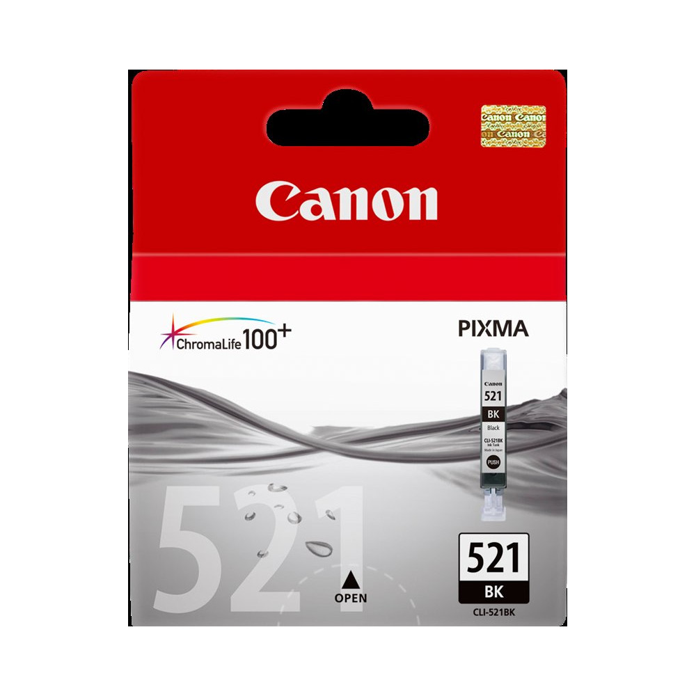 Canon CLI-521bk nero Cartuccia d'inchiostro (2933B001)