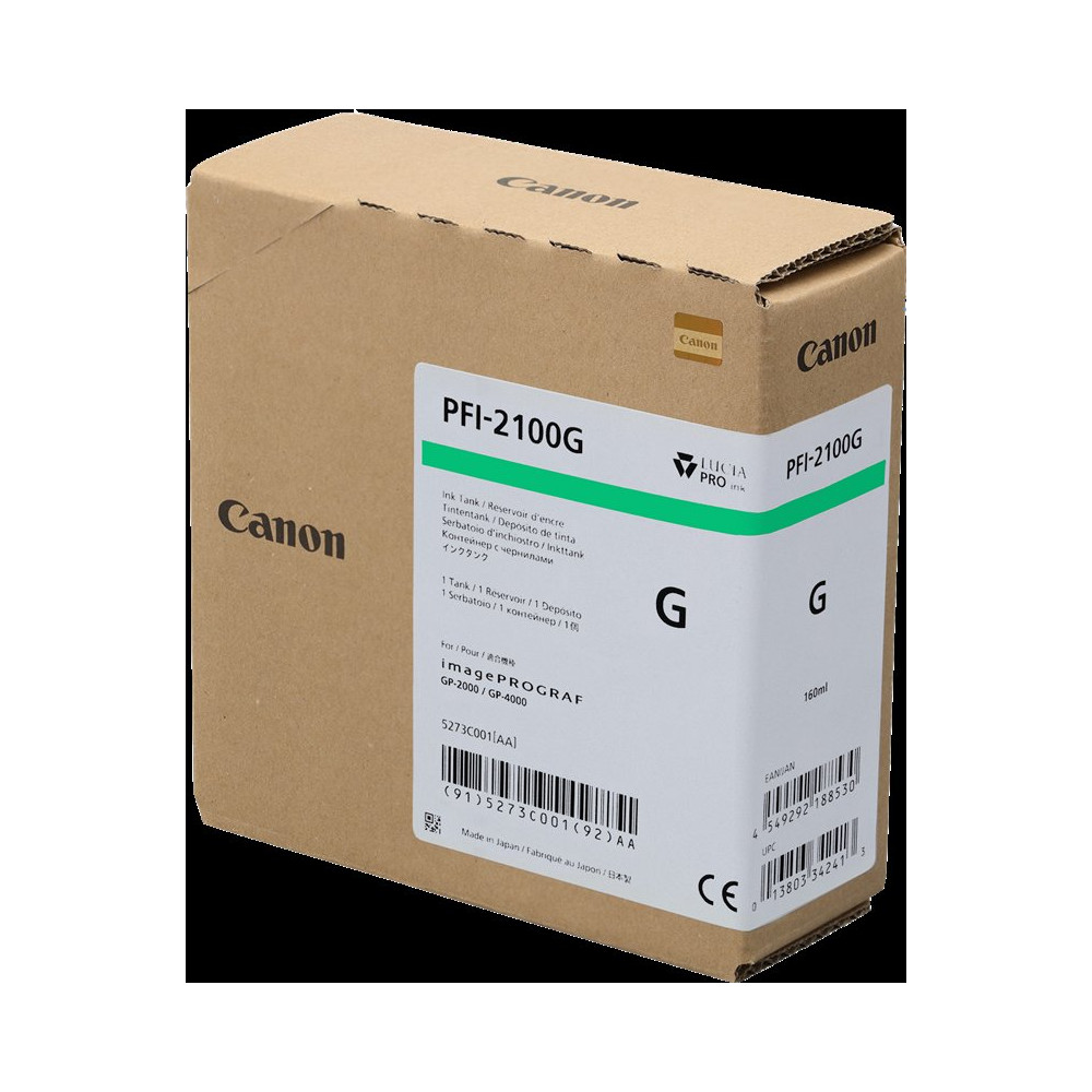Canon PFI-2100g Verde Cartuccia d'inchiostro (5273C001)