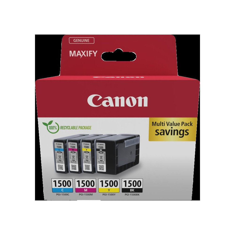 Canon PGI-1500 Multipack nero / ciano / magenta / giallo (9218B006)