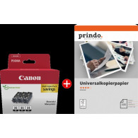 Canon PGI-35BK 3er MCVP nero / Bianco Value Pack (+ Prindo Universal Papier 500 Blatt)