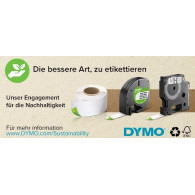 DYMO 1978364 D1 Nastro in vinile 12mm x 5,5m Nastro Nero su bianco