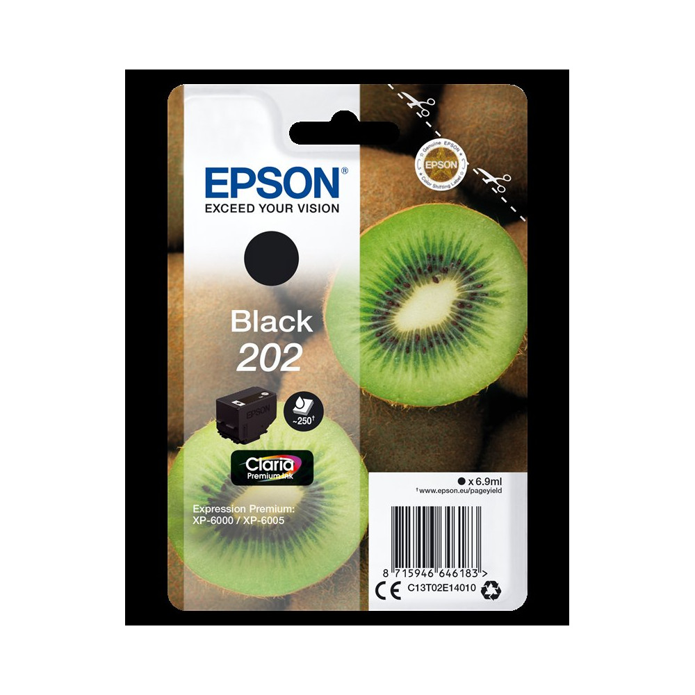 Epson 202 nero Cartuccia d'inchiostro (C13T02E14010)