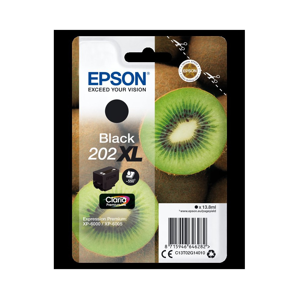 Epson 202XL nero Cartuccia d'inchiostro (C13T02G14010)