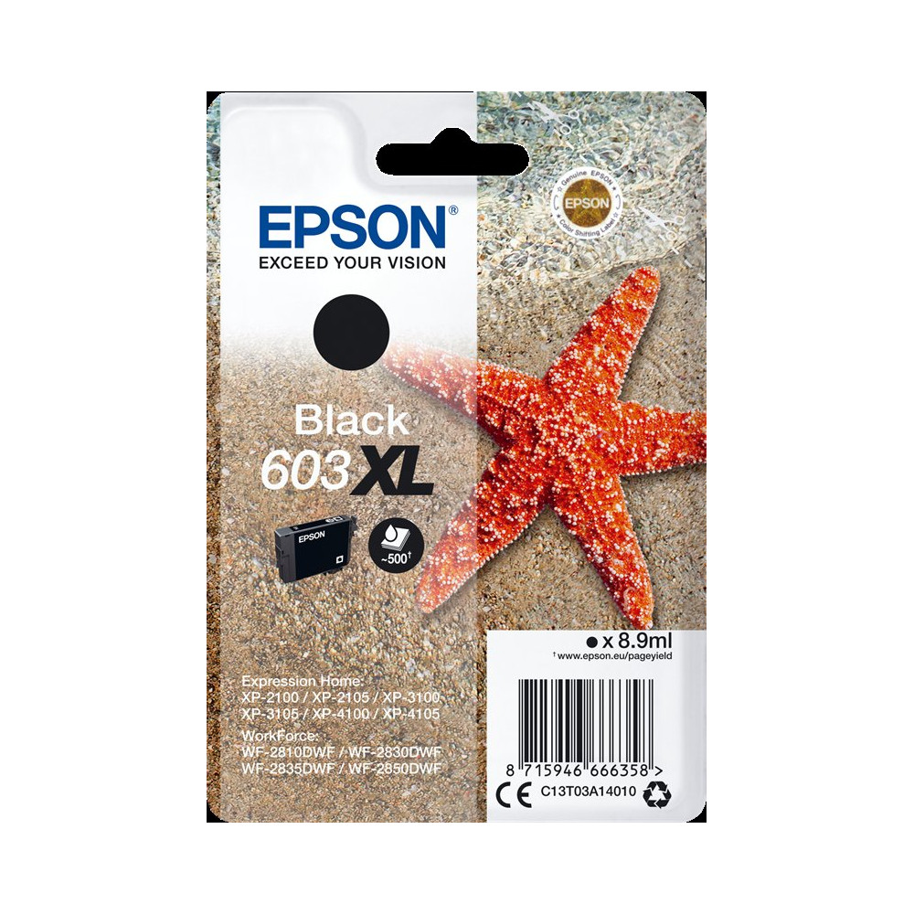 Epson 603XL nero Cartuccia d'inchiostro (C13T03A14010)