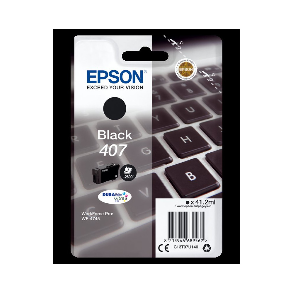 Epson 407 nero Cartuccia d'inchiostro (C13T07U140)