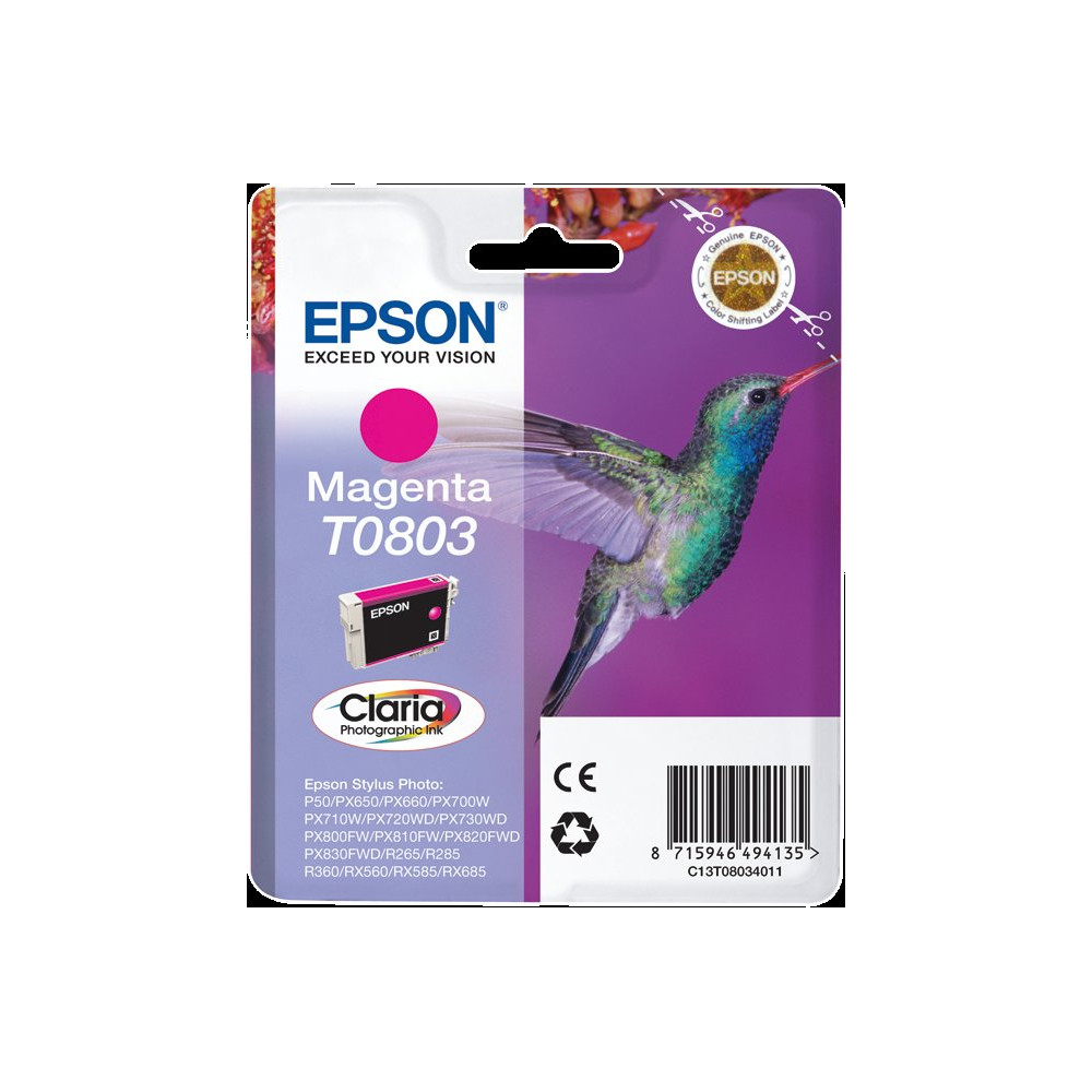 Epson T0803 magenta Cartuccia d'inchiostro (C13T08034011)