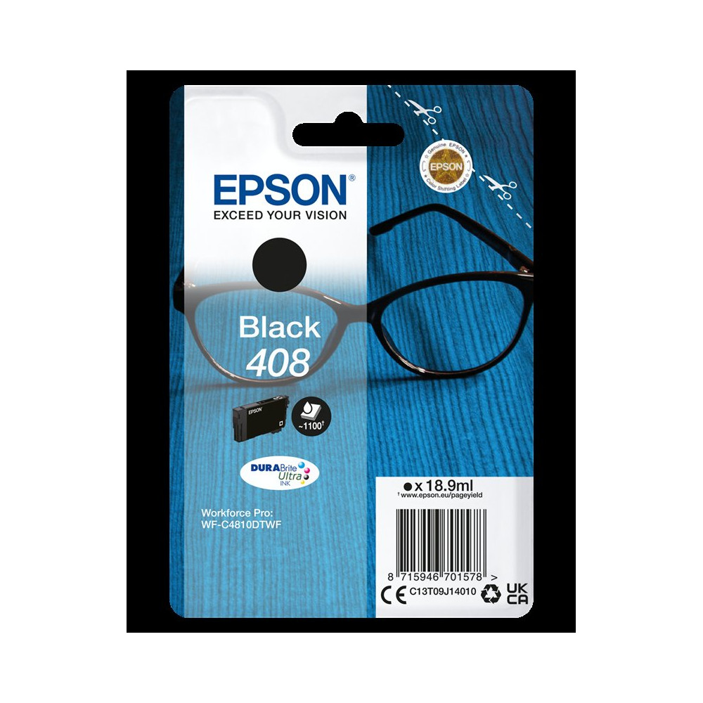 Epson 408 nero Cartuccia d'inchiostro (C13T09J14010)