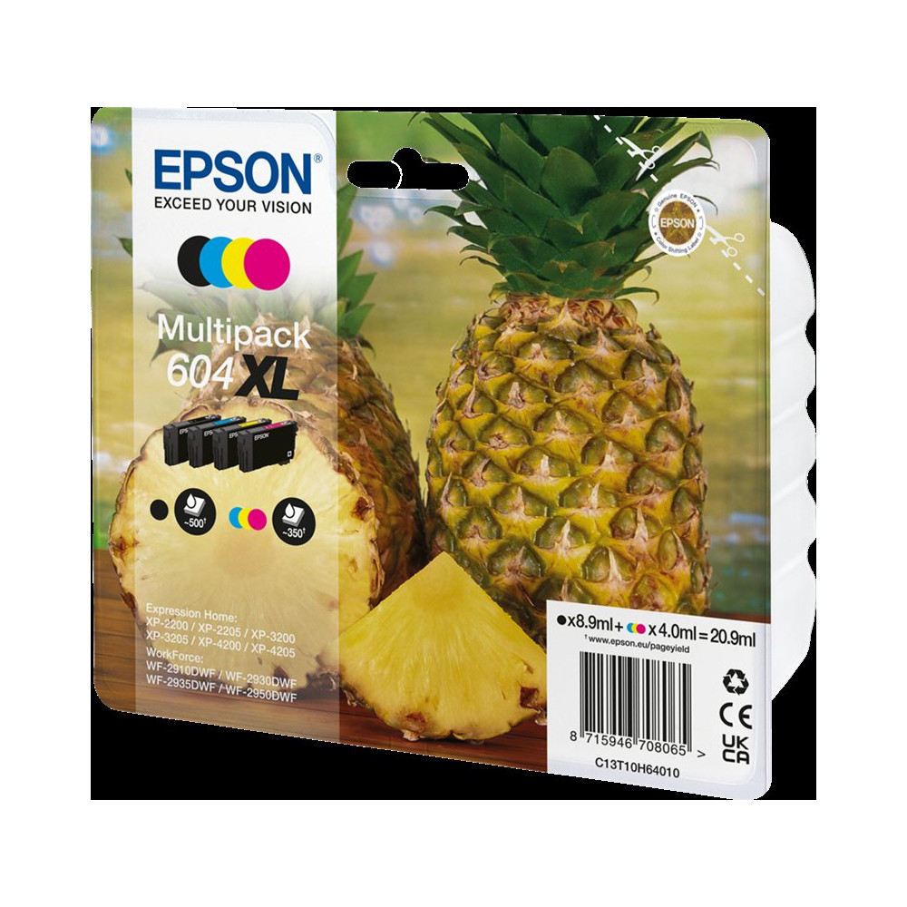 Epson 604 XL Multipack nero / ciano / magenta / giallo (C13T10H64010)
