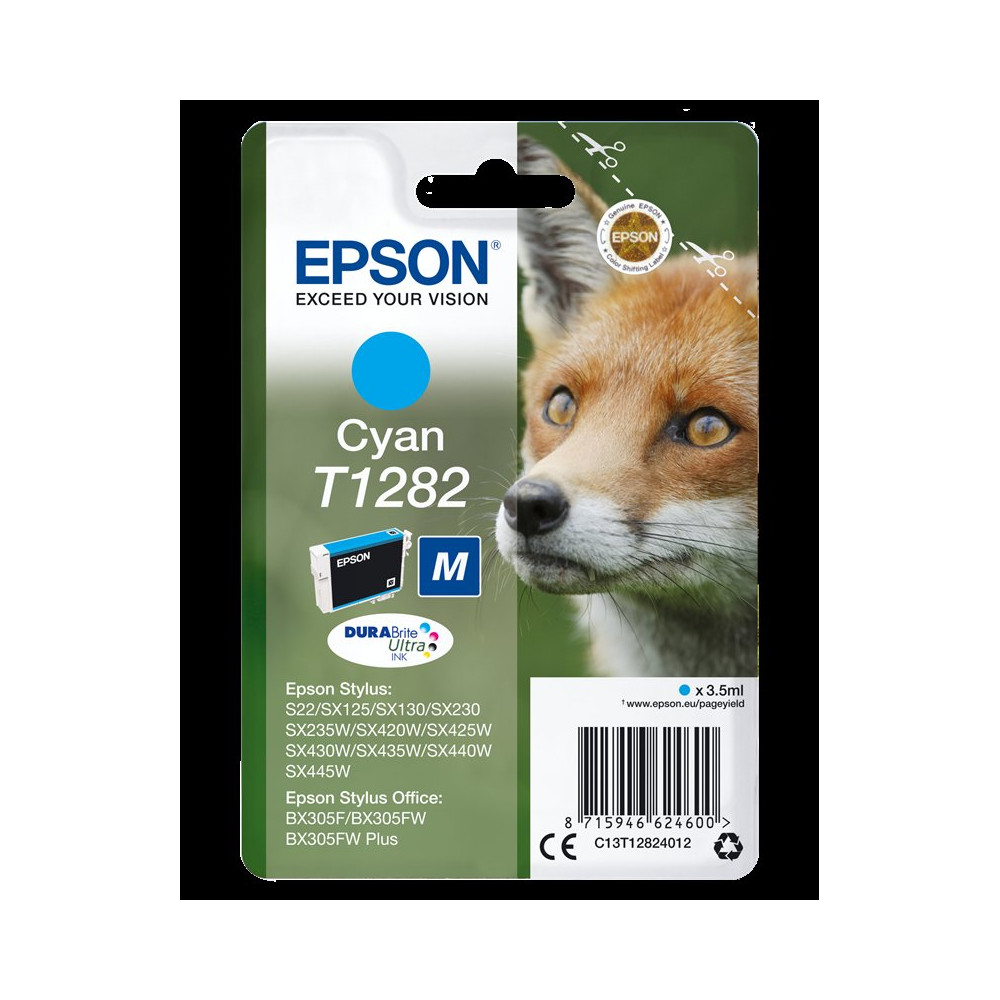 Epson T1282 ciano Cartuccia d'inchiostro (C13T12824012)