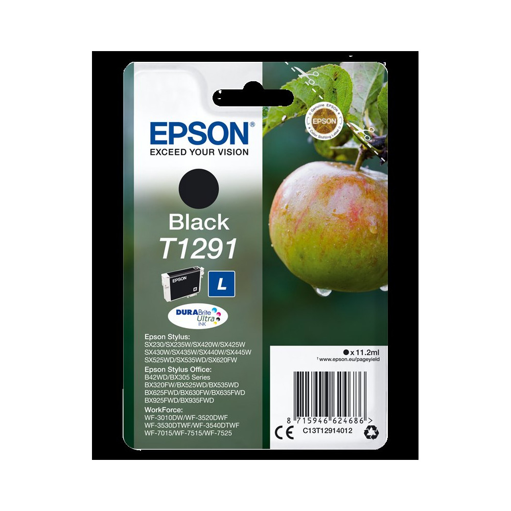 Epson T1291 nero Cartuccia d'inchiostro (C13T12914012)