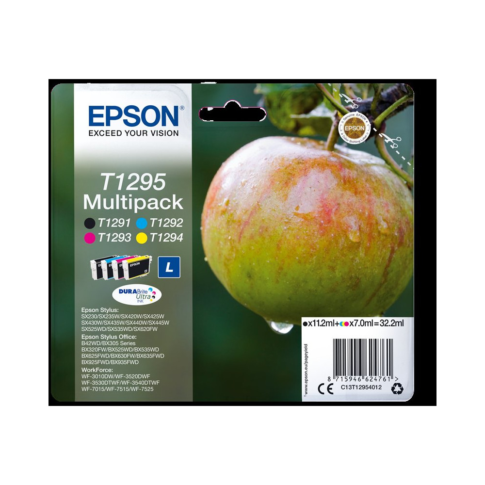 Epson T1295 Multipack nero / ciano / magenta / giallo (C13T12954012)