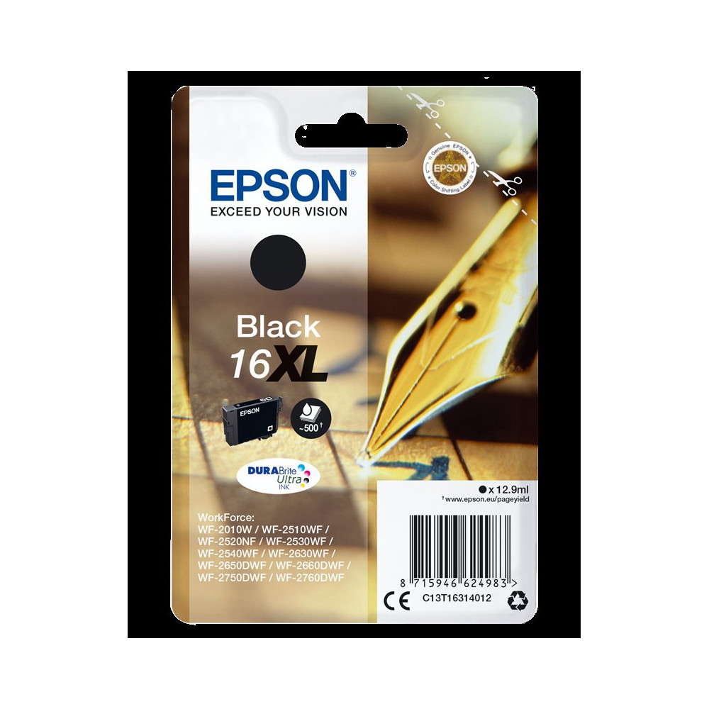 Epson 16 XL nero Cartuccia d'inchiostro (C13T16314012)