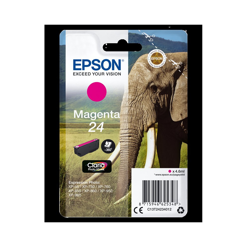 Epson 24 magenta Cartuccia d'inchiostro (C13T24234012)