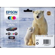 Epson 26 XL Multipack nero / ciano / magenta / giallo (C13T26364010)