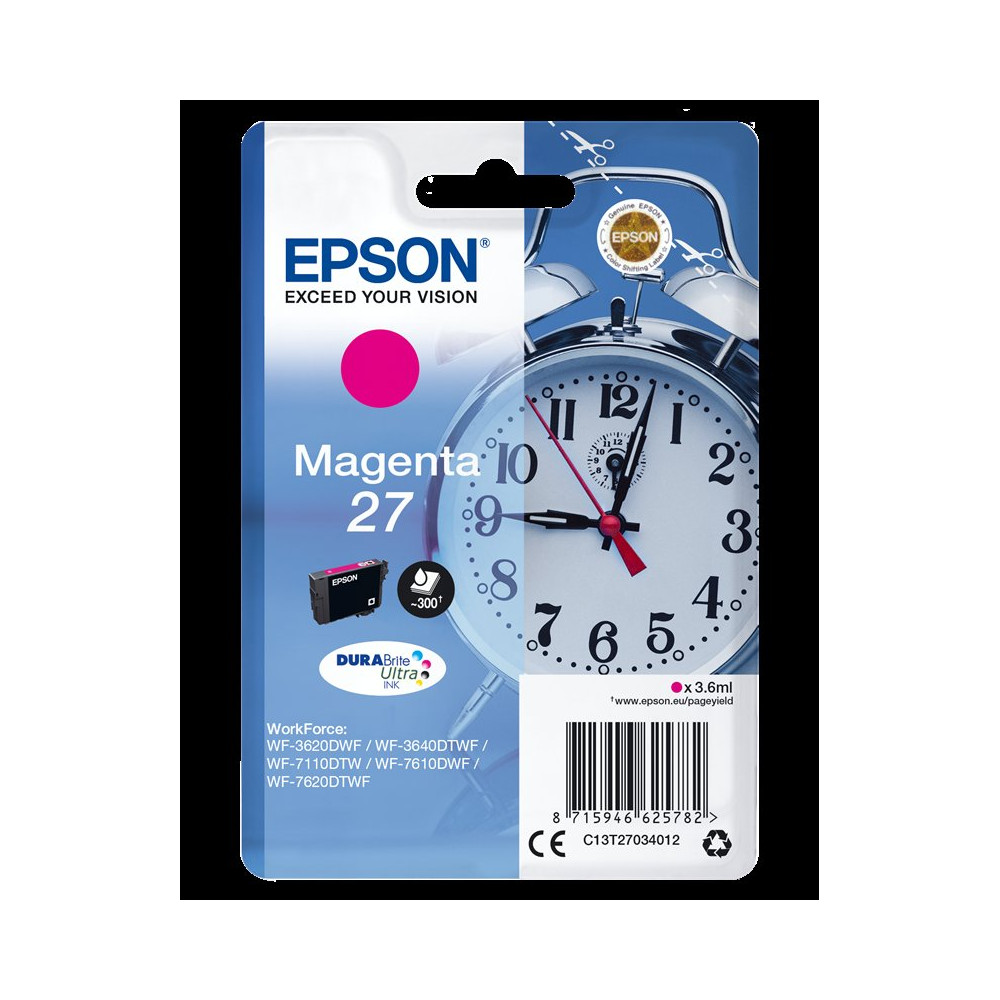 Epson 27 magenta Cartuccia d'inchiostro (C13T27034012)