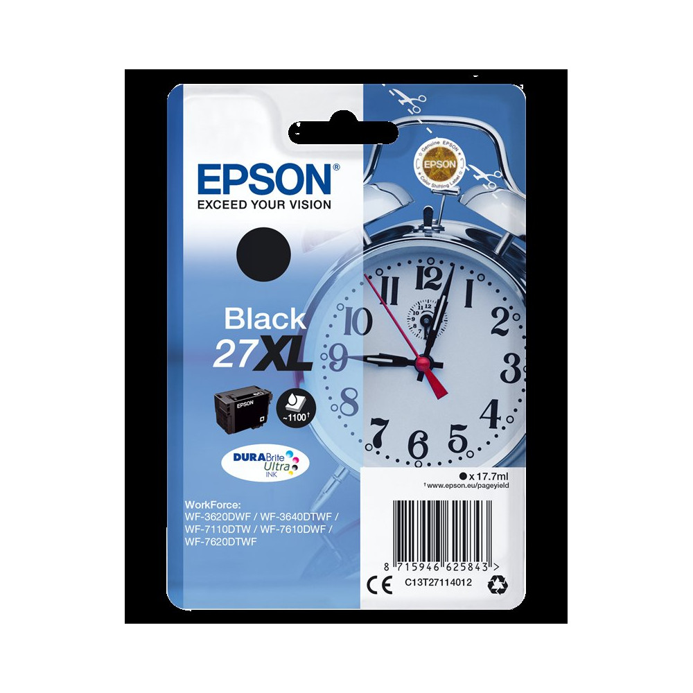 Epson 27 XL nero Cartuccia d'inchiostro (C13T27114012)