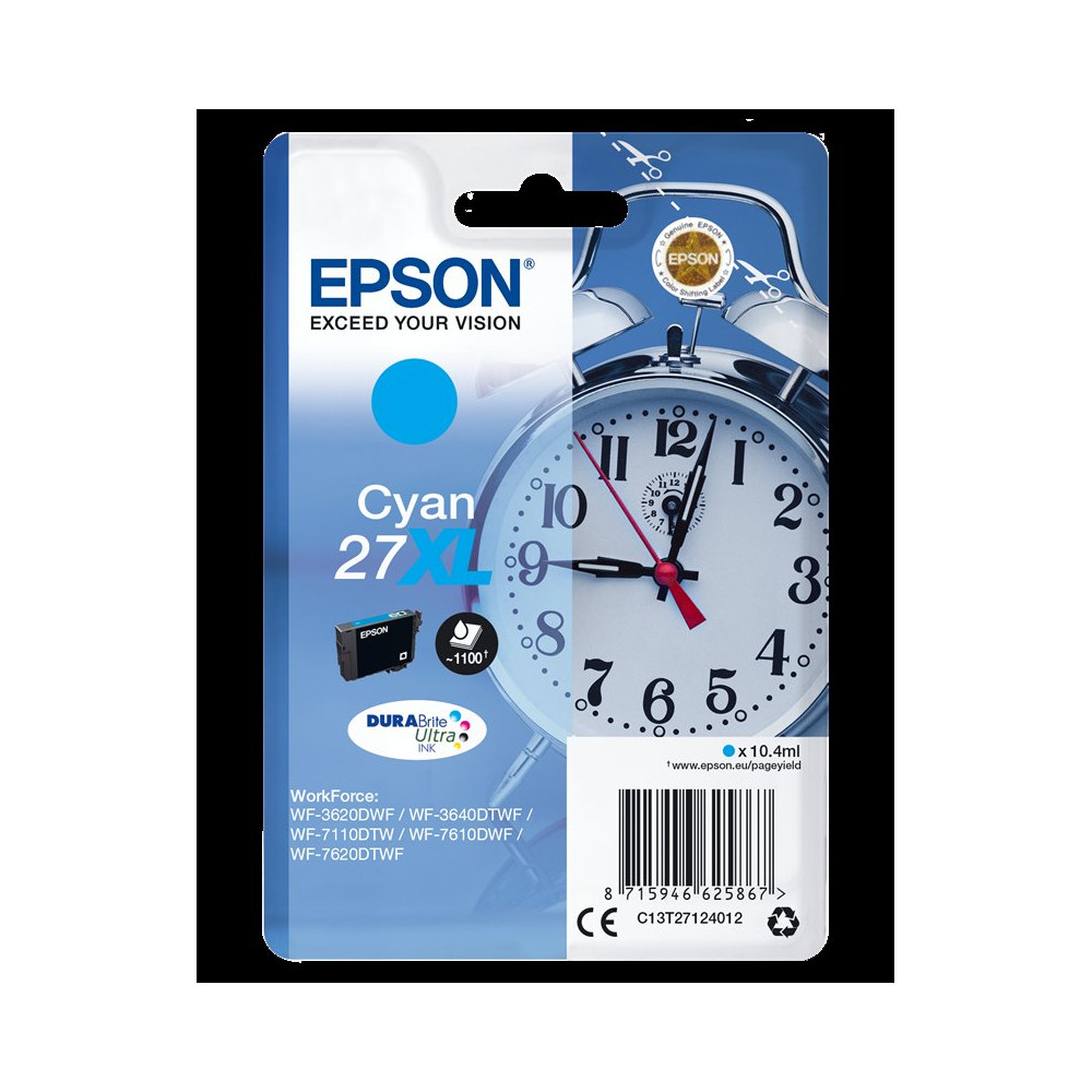 Epson 27 XL ciano Cartuccia d'inchiostro (C13T27124012)