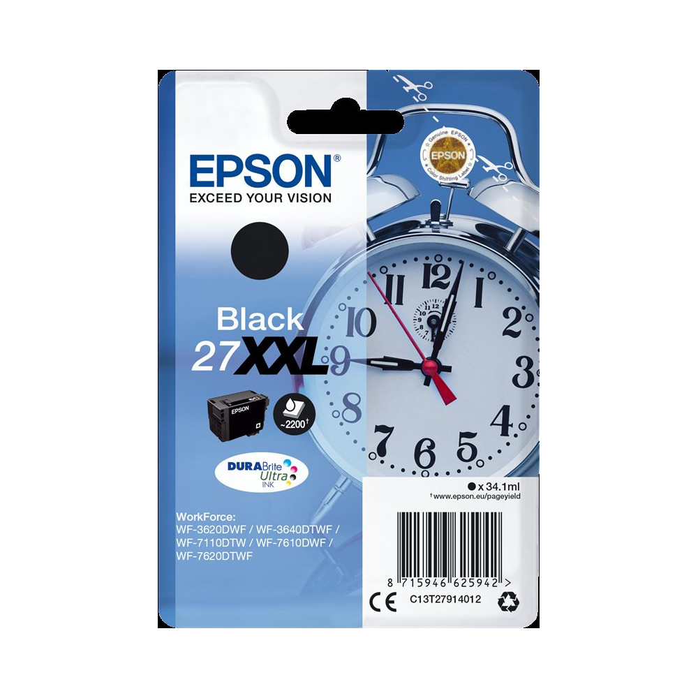 Epson 27 XXL nero Cartuccia d'inchiostro (C13T27914012)