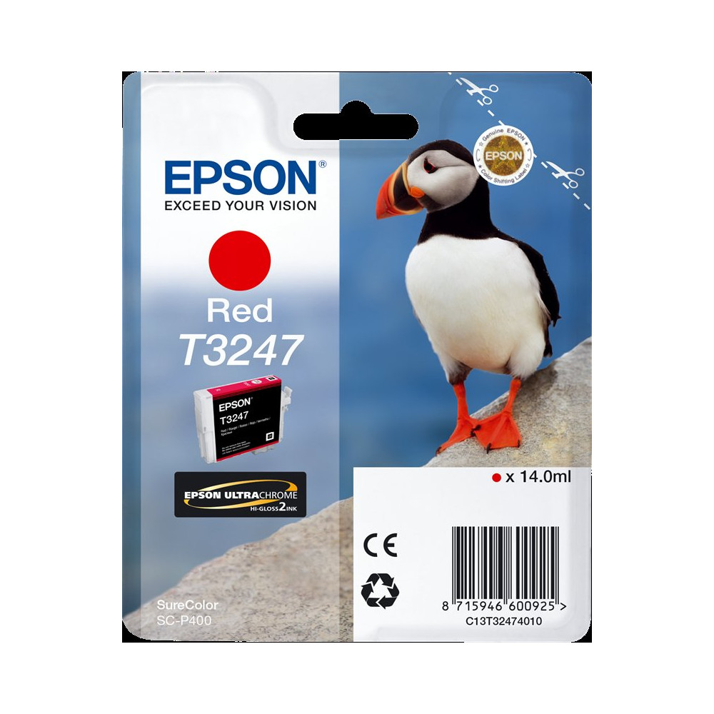 Epson T3247 Rosso Cartuccia d'inchiostro (C13T32474010)