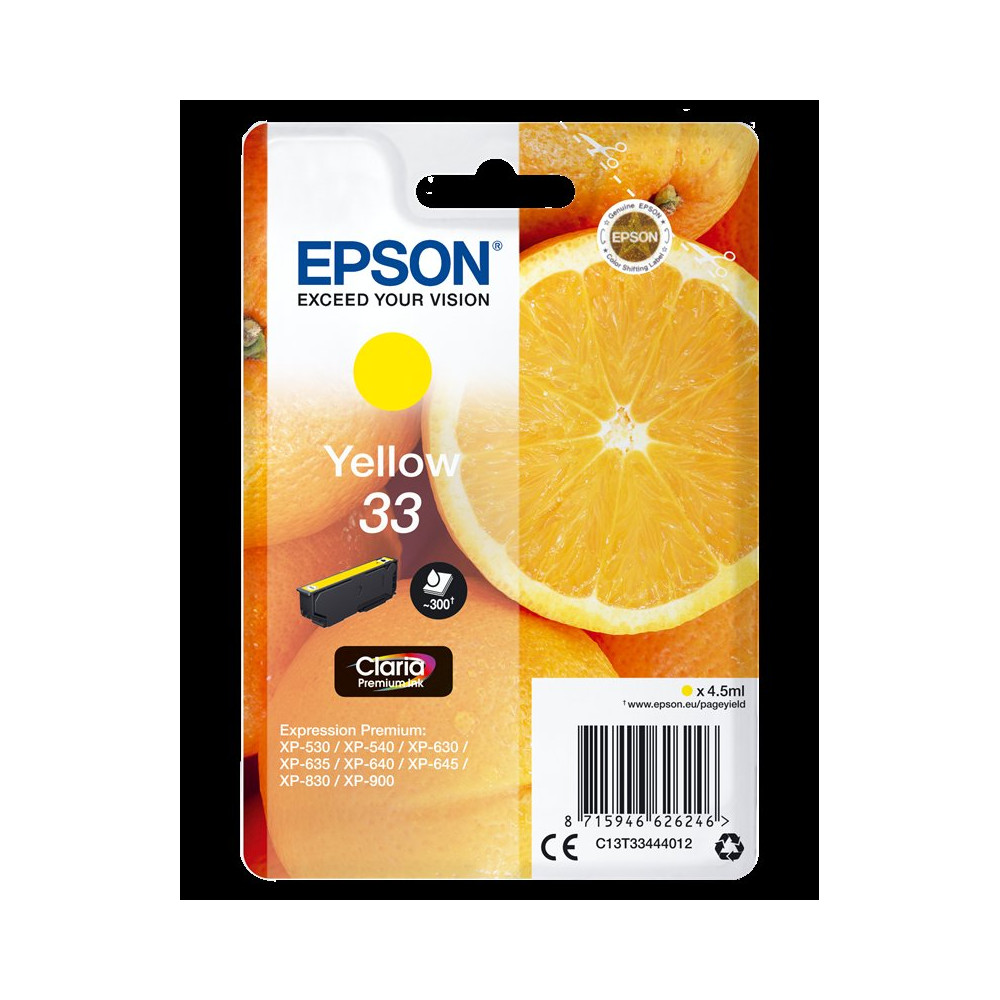 Epson 33 giallo Cartuccia d'inchiostro (C13T33444012)