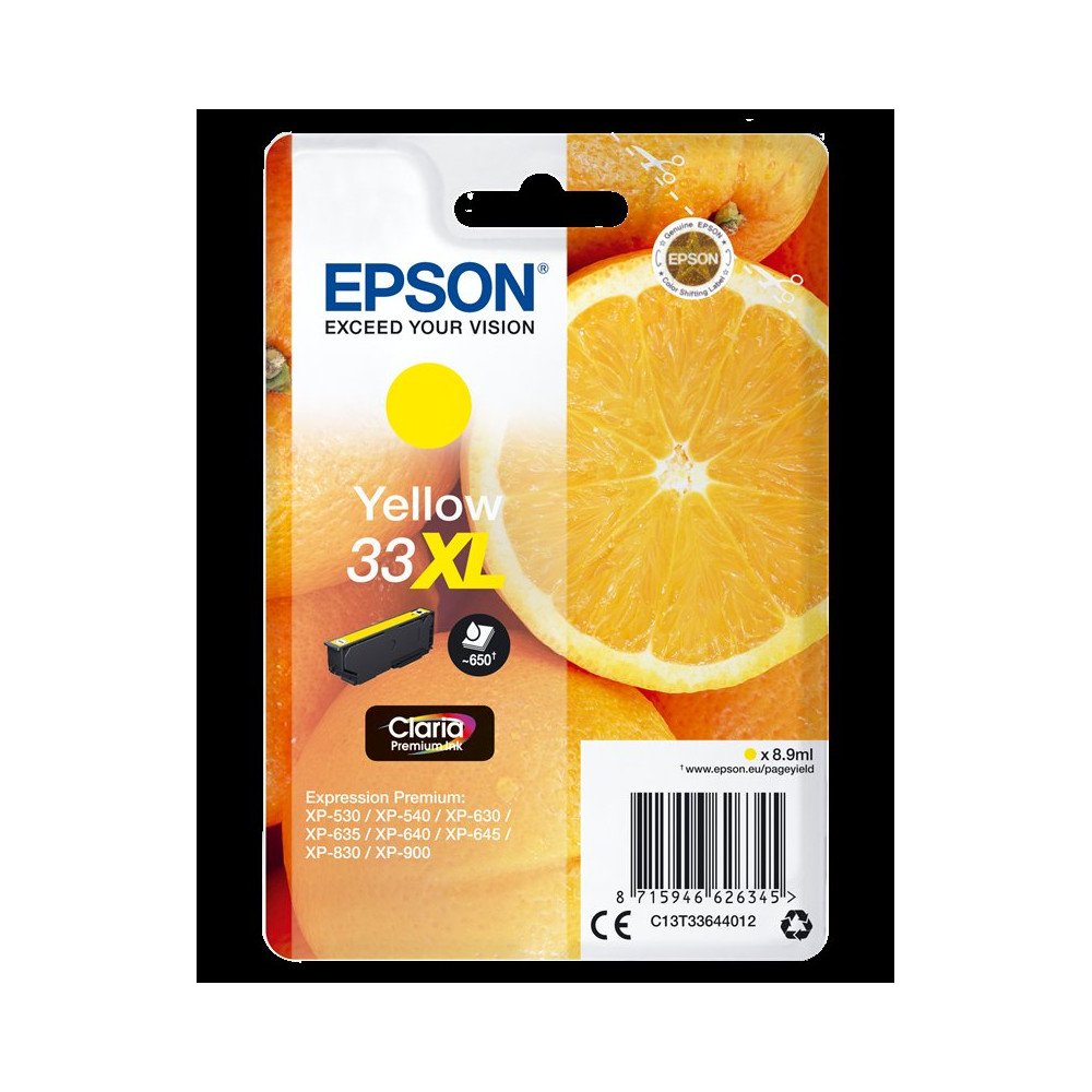 Epson 33 XL giallo Cartuccia d'inchiostro (C13T33644012)