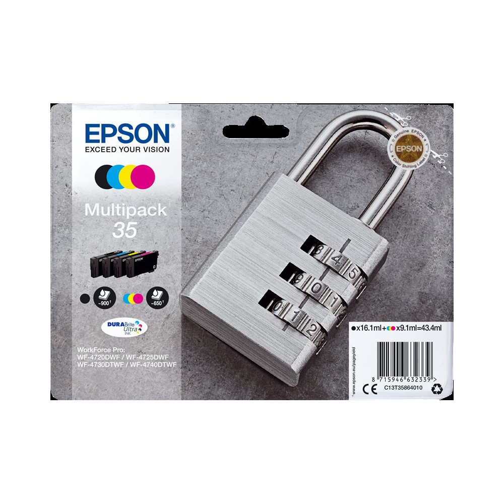 Epson 35 Multipack nero / ciano / magenta / giallo (C13T35864010)