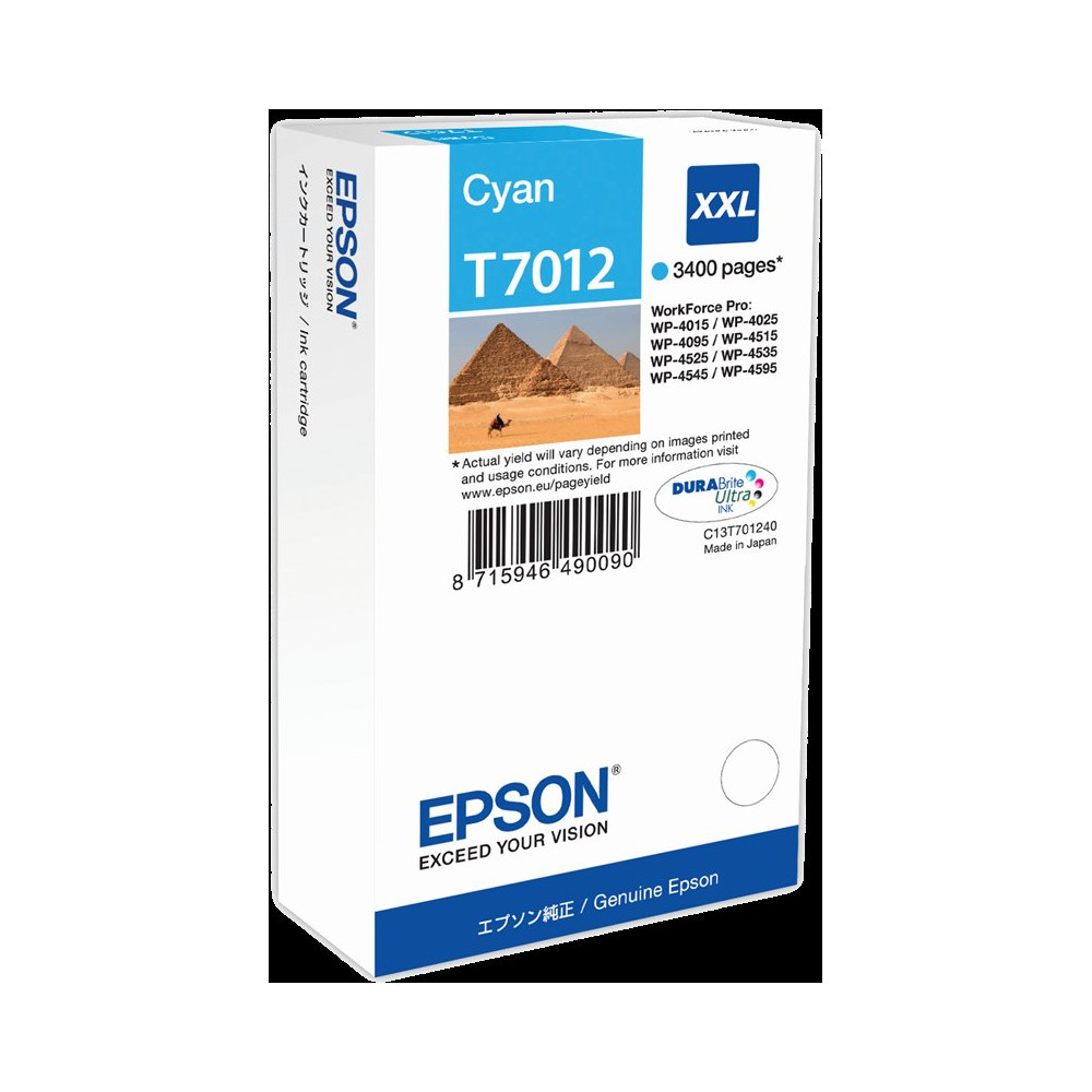 Epson T7012 XXL ciano Cartuccia d'inchiostro (C13T70124010)
