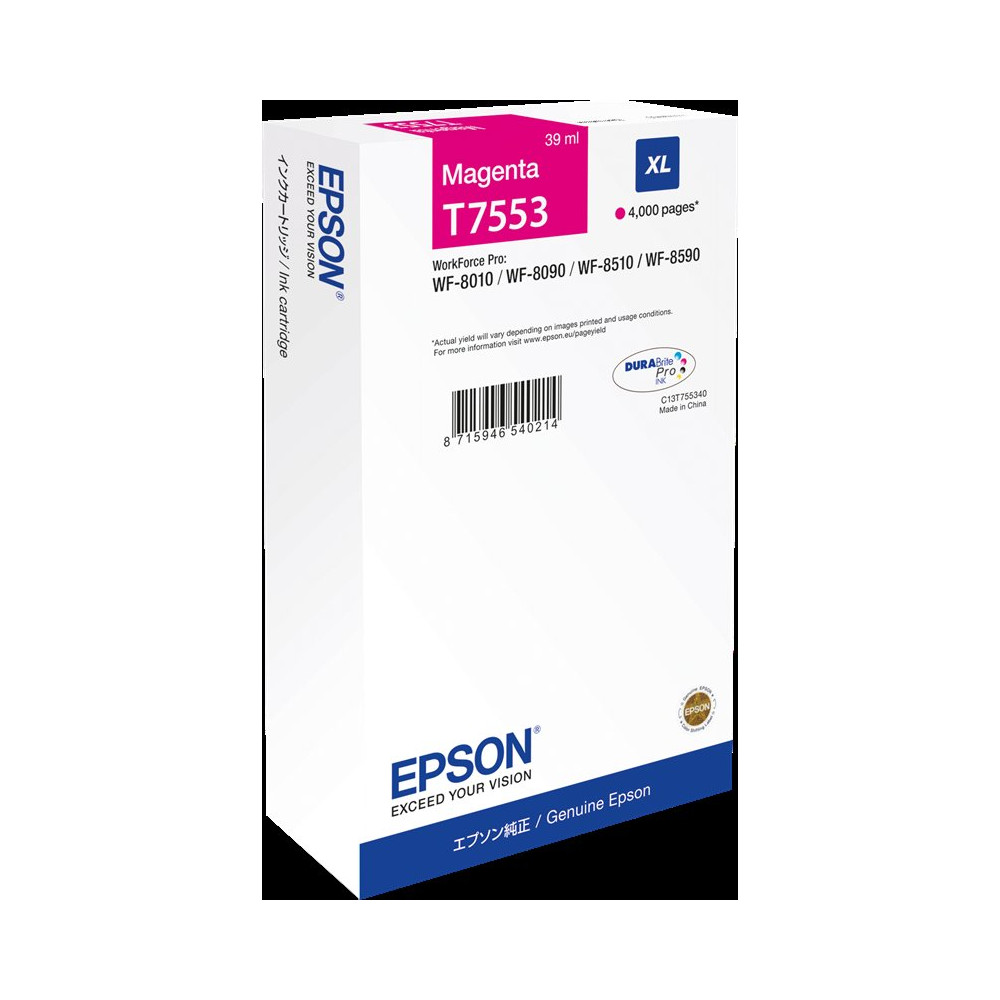 Epson T7553 XL magenta Cartuccia d'inchiostro (C13T75534N)