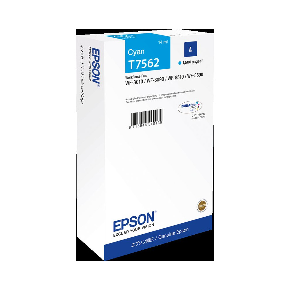 Epson T7562 ciano Cartuccia d'inchiostro (C13T75624N)