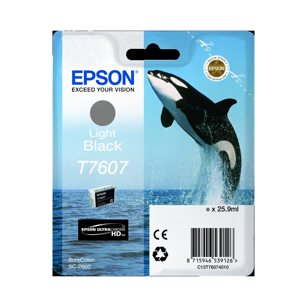 Epson T7607 lightblack Cartuccia d'inchiostro (C13T76074010)