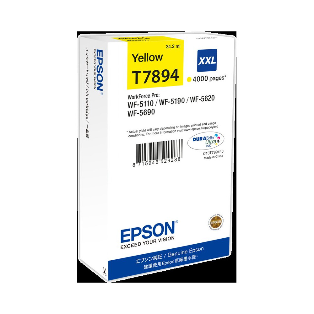 Epson T7894 XXL giallo Cartuccia d'inchiostro (C13T789440)