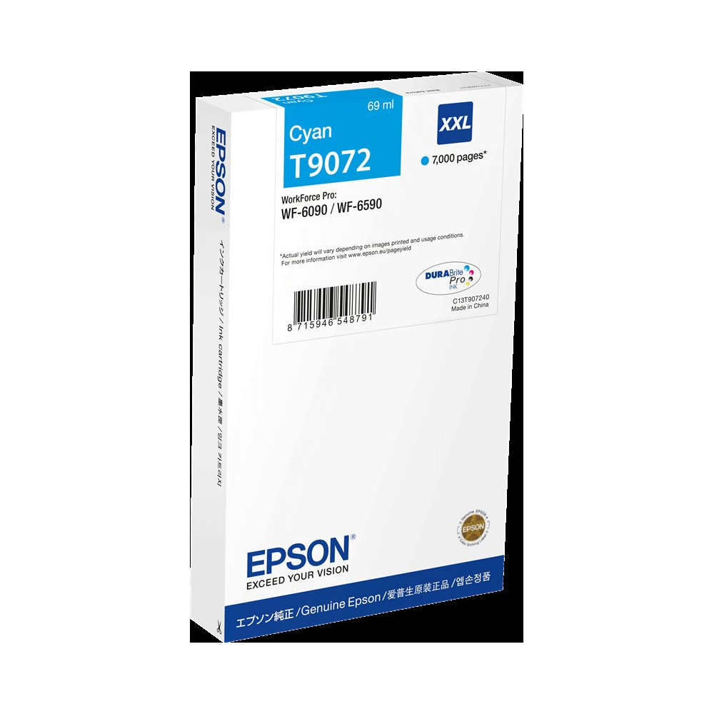 Epson T9072 XXL ciano Cartuccia d'inchiostro (C13T90724N)