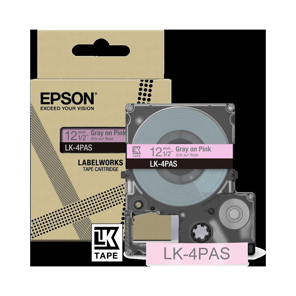 Epson LK-4PAS Nastro GrigiosuRosa