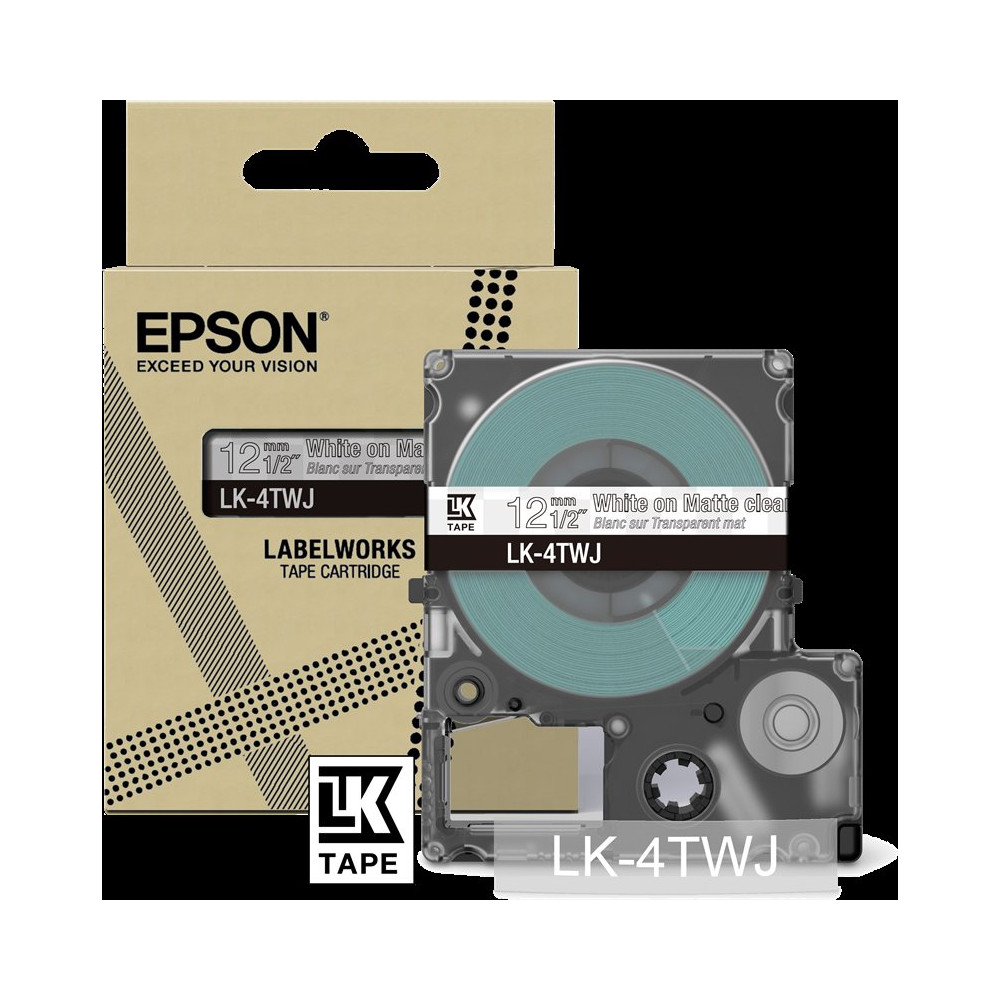 Epson LK-4TWJ Nastro BiancosuTrasparente