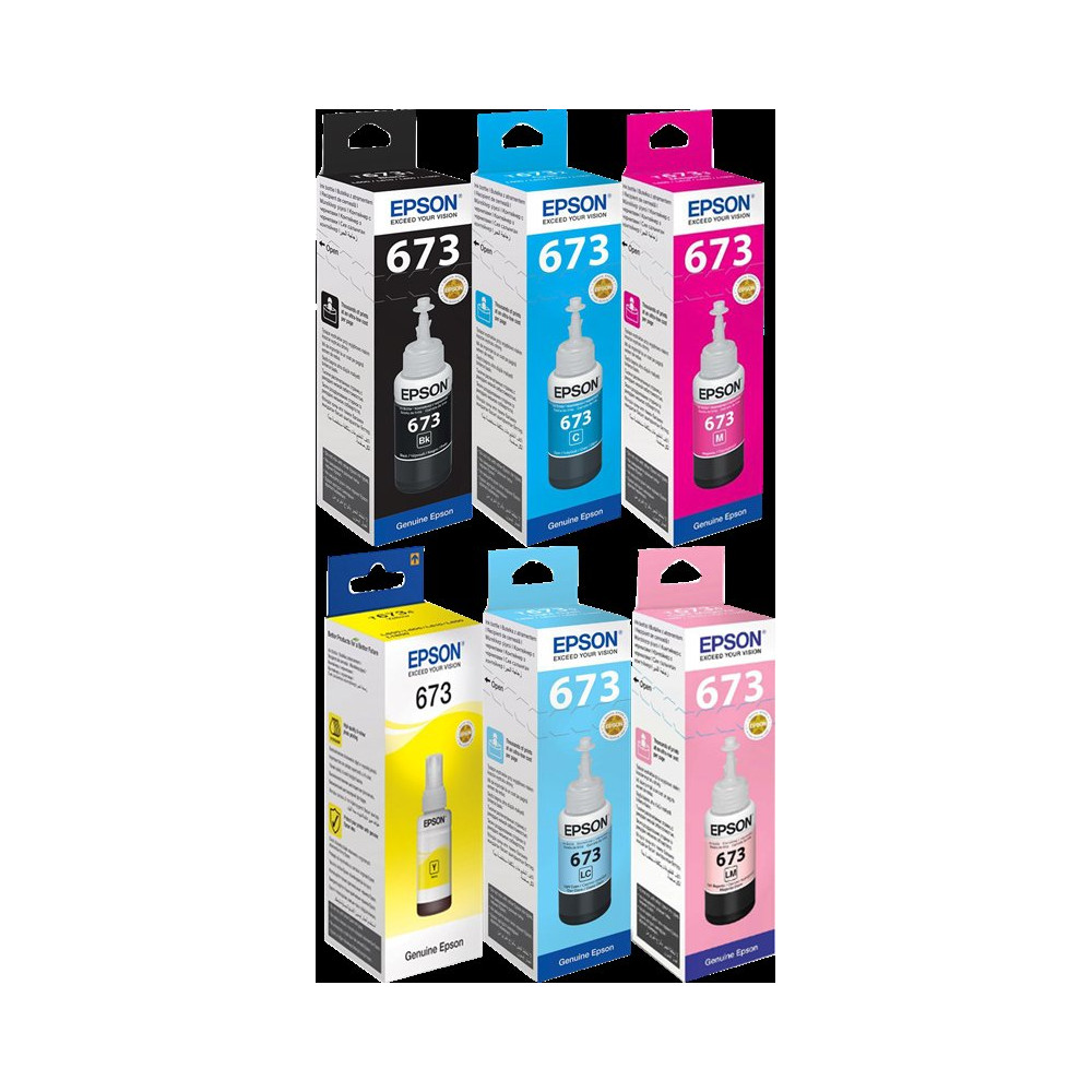 Epson 673 Multipack nero / ciano / magenta / giallo / ciano (chiaro) / magenta (chiaro) (T673 MCVP)