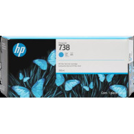 HP 738 ciano Cartuccia d'inchiostro (676M6A)
