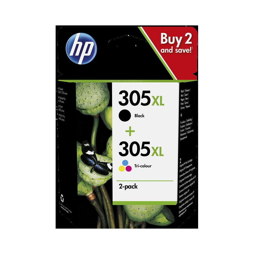 HP 305 XL Multipack nero / differenti colori (6ZA94AE MCVP)
