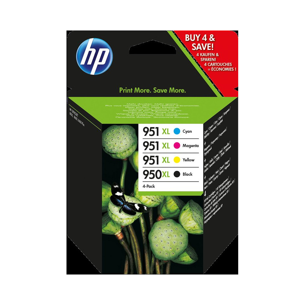 HP 950XL+951XL Multipack nero / ciano / magenta / giallo (C2P43AE MCVP 01)