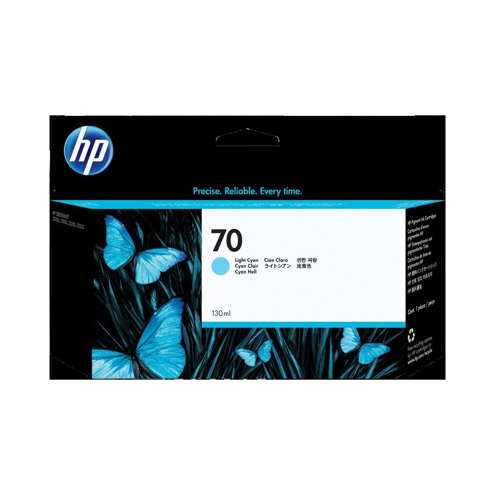 HP 70 ciano (chiaro) Cartuccia d'inchiostro (C9390A)