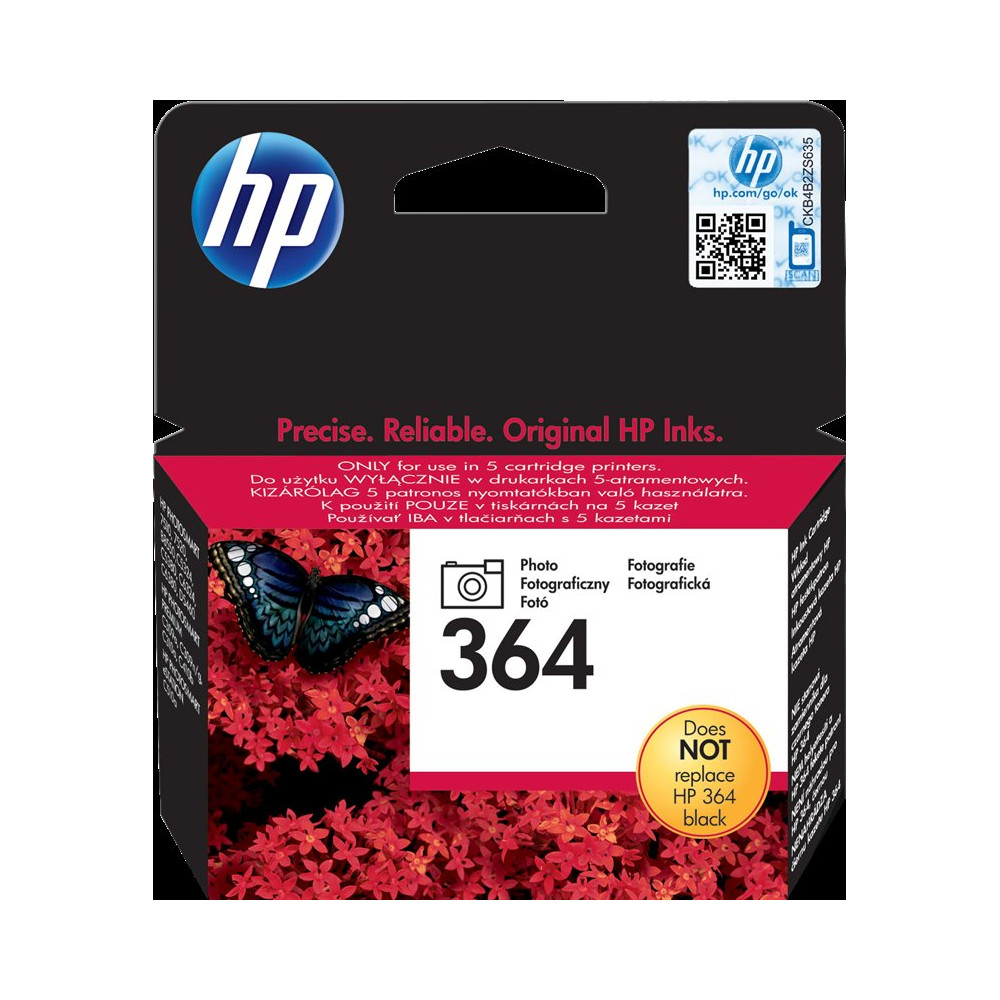 HP 364 Nero (Foto) Cartuccia d'inchiostro (CB317EE)