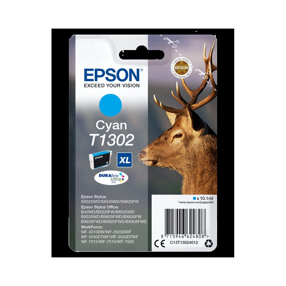 Epson T1302 XL ciano Cartuccia d'inchiostro (C13T13024012)