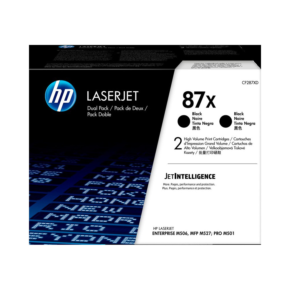 HP 87X Multipack nero (CF287XD)