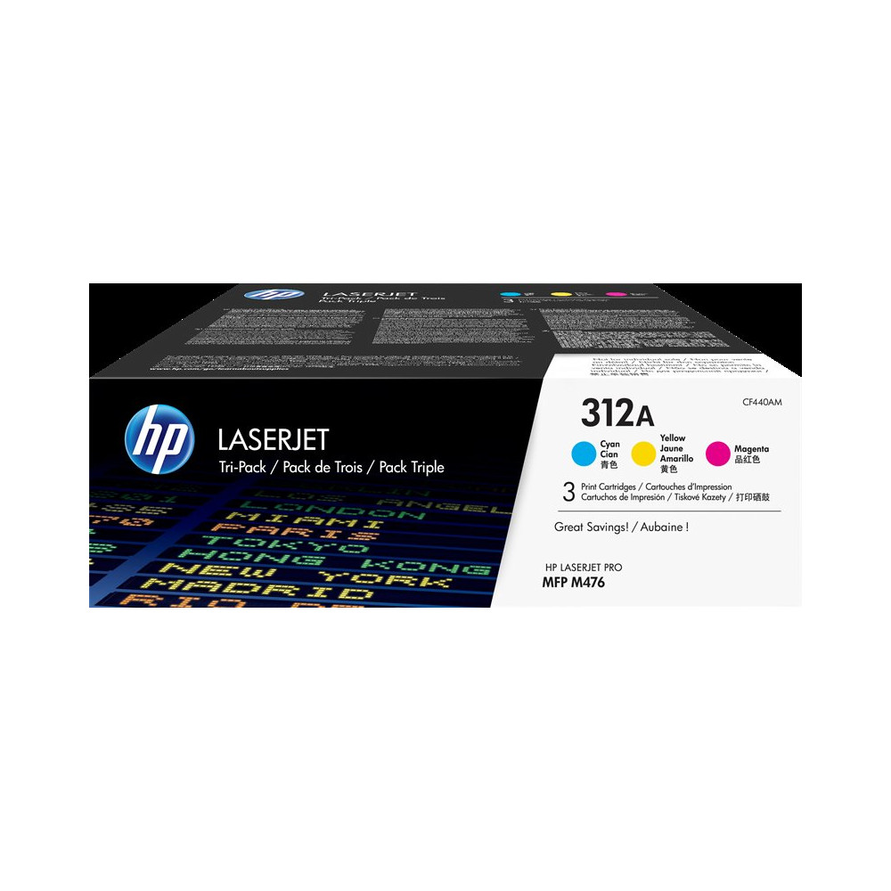 HP 312A Multipack ciano / magenta / giallo (CF440AM)
