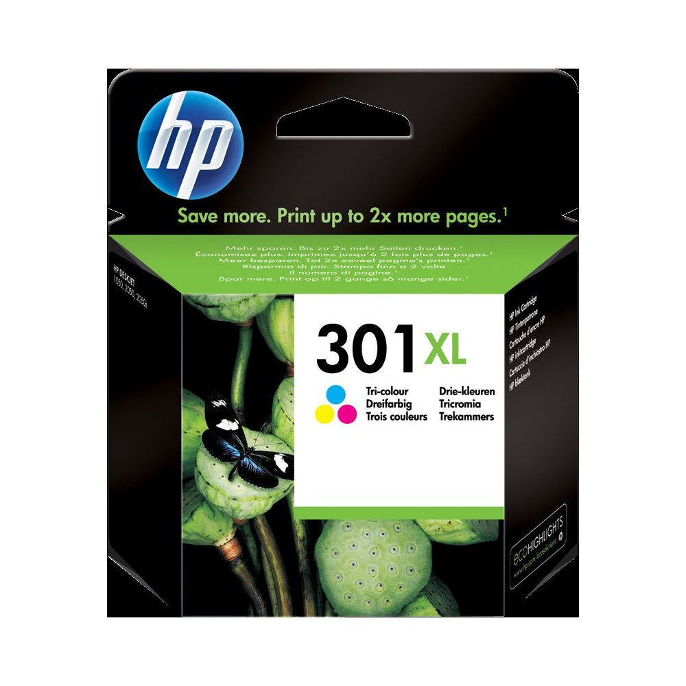 HP 301 XL differenti colori Cartuccia d'inchiostro (CH564EE)