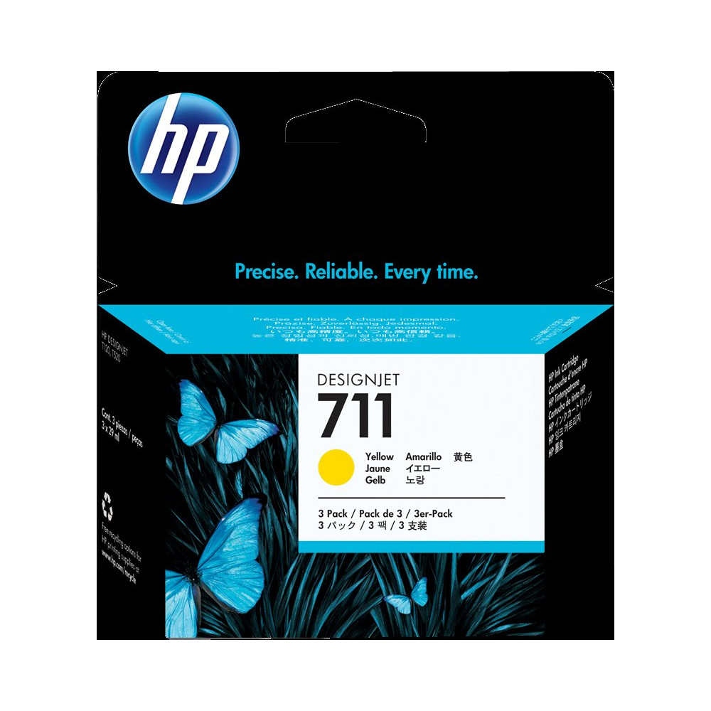 HP 711 Multipack giallo (CZ136A)